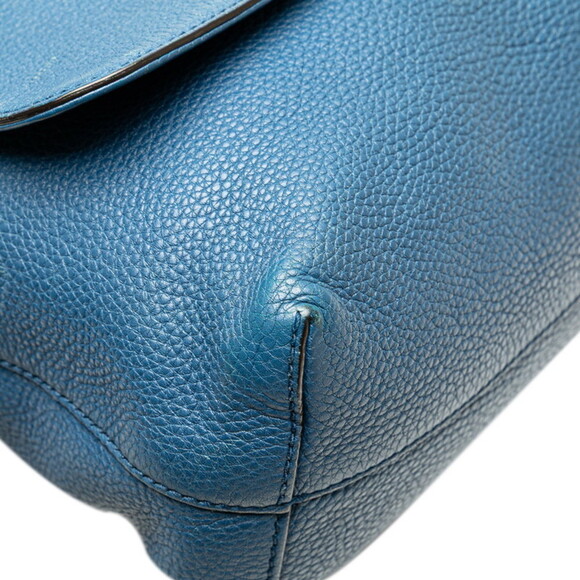 GUCCI Blue Leather Shoulder Bag - Picture 4 of 16